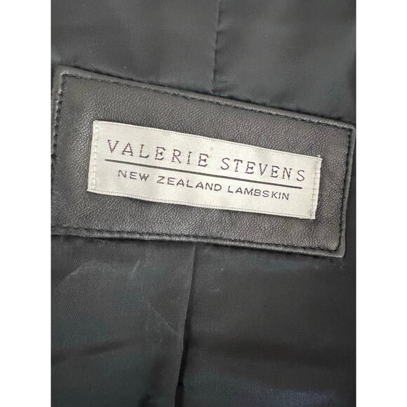 Valerie Stevens 2 Piece Lambskin Leather Suit Zip Up Jacket & Pants 6 Medium JL - Picture 12 of 12
